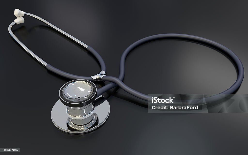 Stethoscope Click for more... Black Background Stock Photo