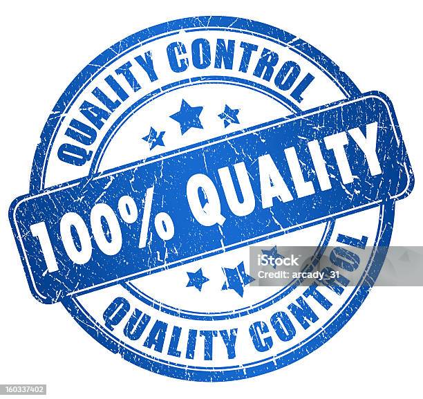 Quality Stamp Stock Photo - Download Image Now - Blue, Business, Clip Art
