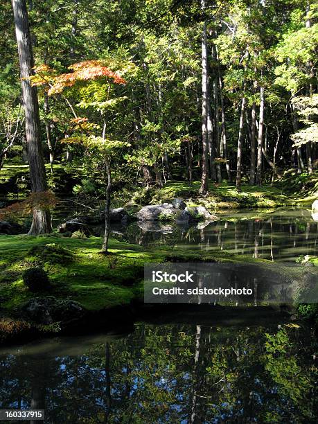 Foto de Folhagem De Outono Em Saihoji Moss Garden Kyoto e mais fotos de stock de Arashiyama - Arashiyama, Beleza natural - Natureza, Budismo