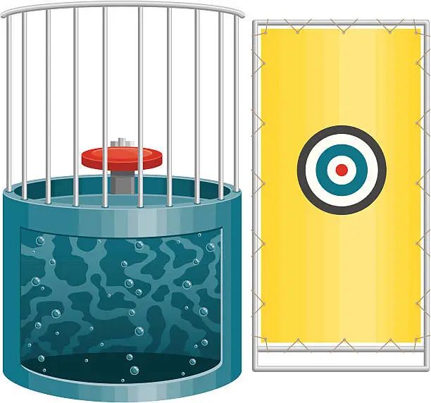 Vector illustration of Dunk Tank