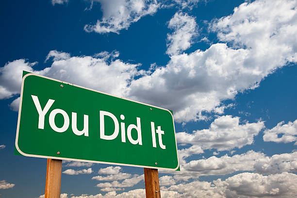 istock You Did It Green Road Sign 160339837