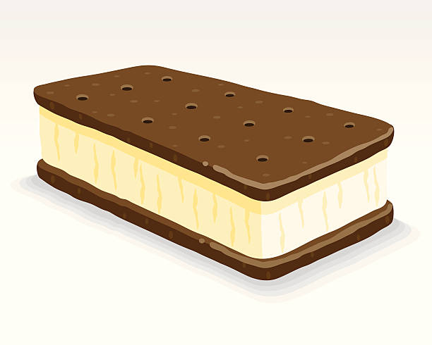 ice 아이스크림 샌드위치 - ice cream sandwich stock illustrations