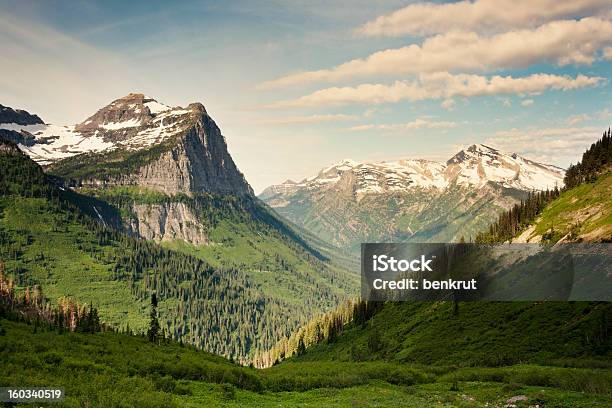 Glacier National Park - Fotografie stock e altre immagini di Ambientazione esterna - Ambientazione esterna, Colore verde, Composizione orizzontale