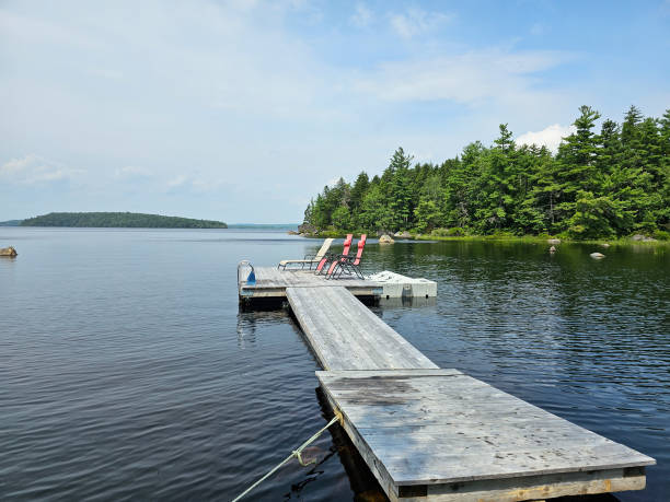 istock Wooden Dock on Lake 1603409222