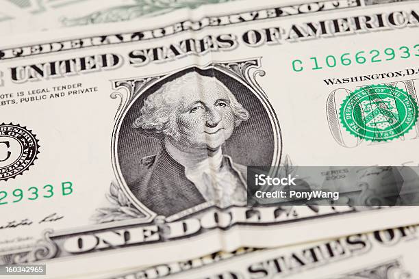 Dinero Un Dólar Estadounidense Con Sonrisa De Washington Foto de stock y más banco de imágenes de George Washington