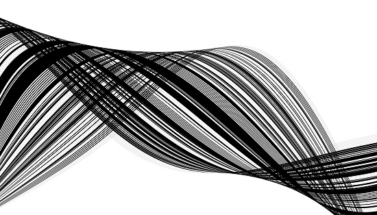 Vector Black Fluidity Stripes Cable Technology Concept Backgrounds