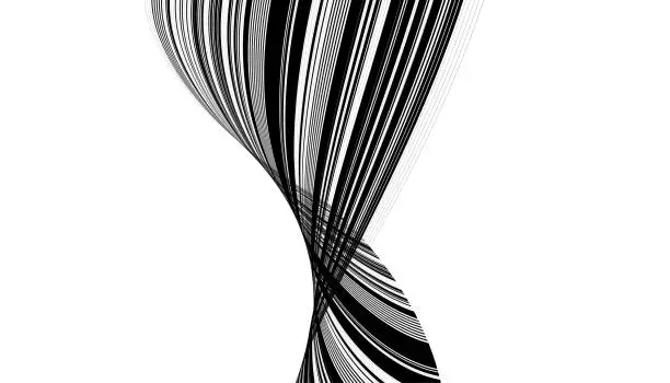 Vector illustration of Vector Black Fluidity Stripes Cable Technology Concept Backgrounds