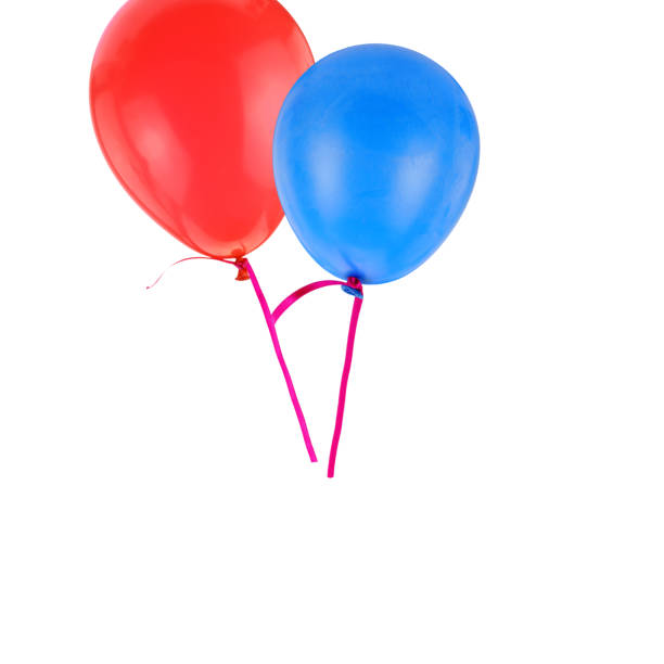 istock Balloons flying isolated on white background, 1603439201