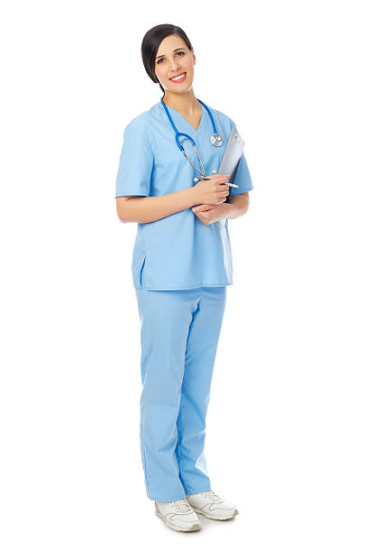istock Young smiling doctor with clipboard 160344700