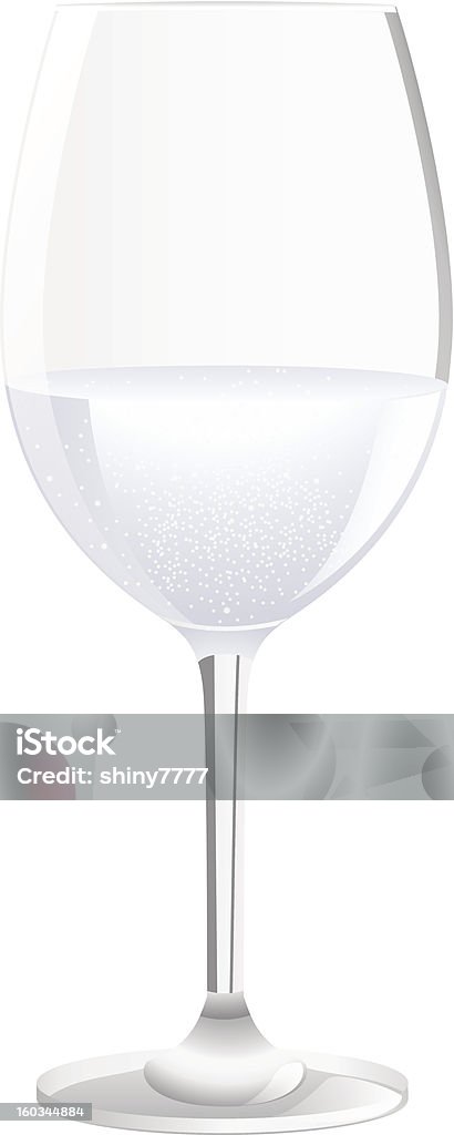 Pusta szklanka wody. Napój gazowany napój. Wektor napojów - Grafika wektorowa royalty-free (Bez ludzi)