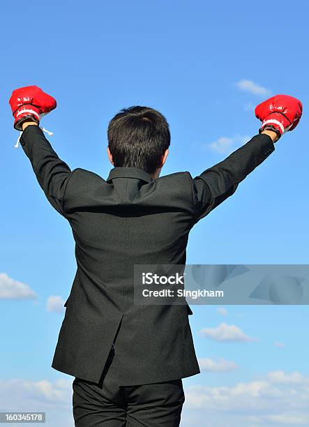 Boxer Homem De Negócios Pronto Para Lutar - Fotografias de stock e mais imagens de Adulto - Adulto, Ao Ar Livre, Asiático e indiano