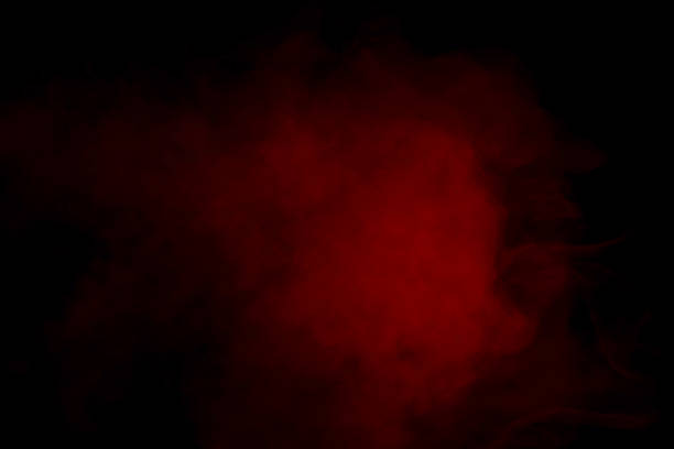 istock Orange and red steam on a black background. 1603458299