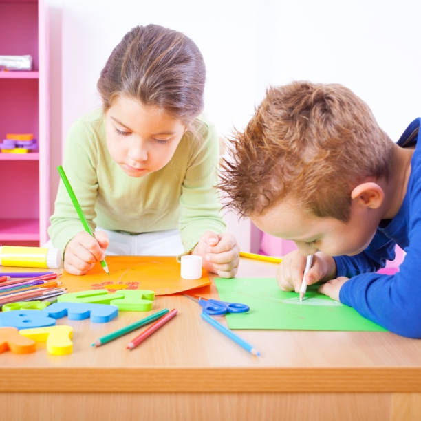 istock Kids are playing in the kindergarden 160346364