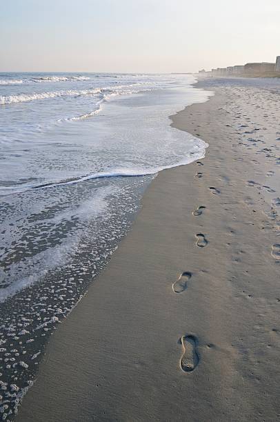 litchfield beach, carolina do sul - south carolina beach south north carolina - fotografias e filmes do acervo