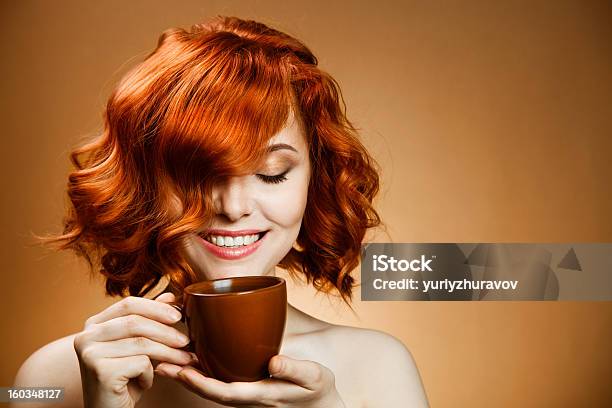 Stylish Woman With An Aromatic Coffee In Hands Stock Photo - Download Image Now - Adult, Adults Only, Beautiful People