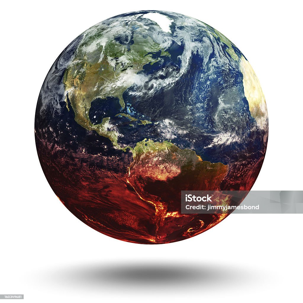 Réchauffement de la planète - Photo de Globe terrestre libre de droits