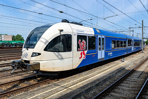 Arriva Limburg Stadler GTW regional train at Venlo railway station, Netherlands