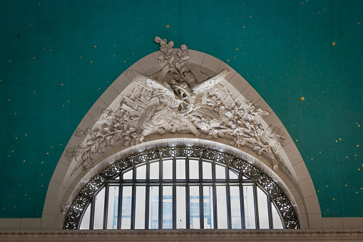 These large, decorated windows line the two long walls of the Main Concourse at Grand Central Terminal in New York City.

In architectural terms, this sort of window is called a 