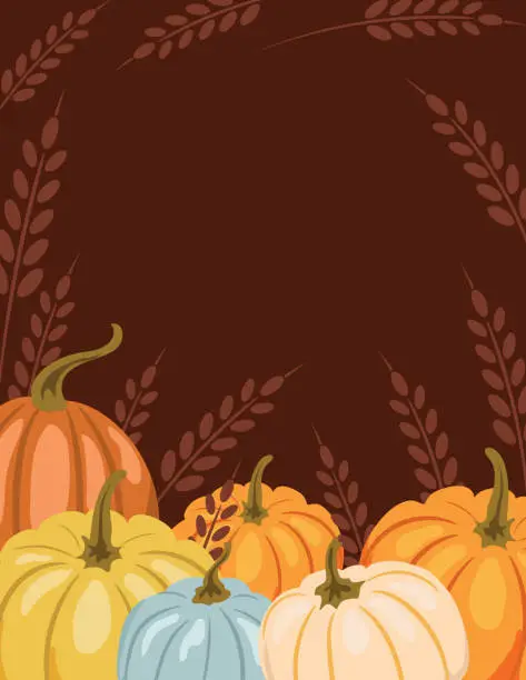 Vector illustration of Thanksgiving Dinner Invitation Template