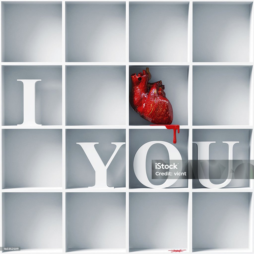 I love you - Lizenzfrei Herzform Stock-Foto