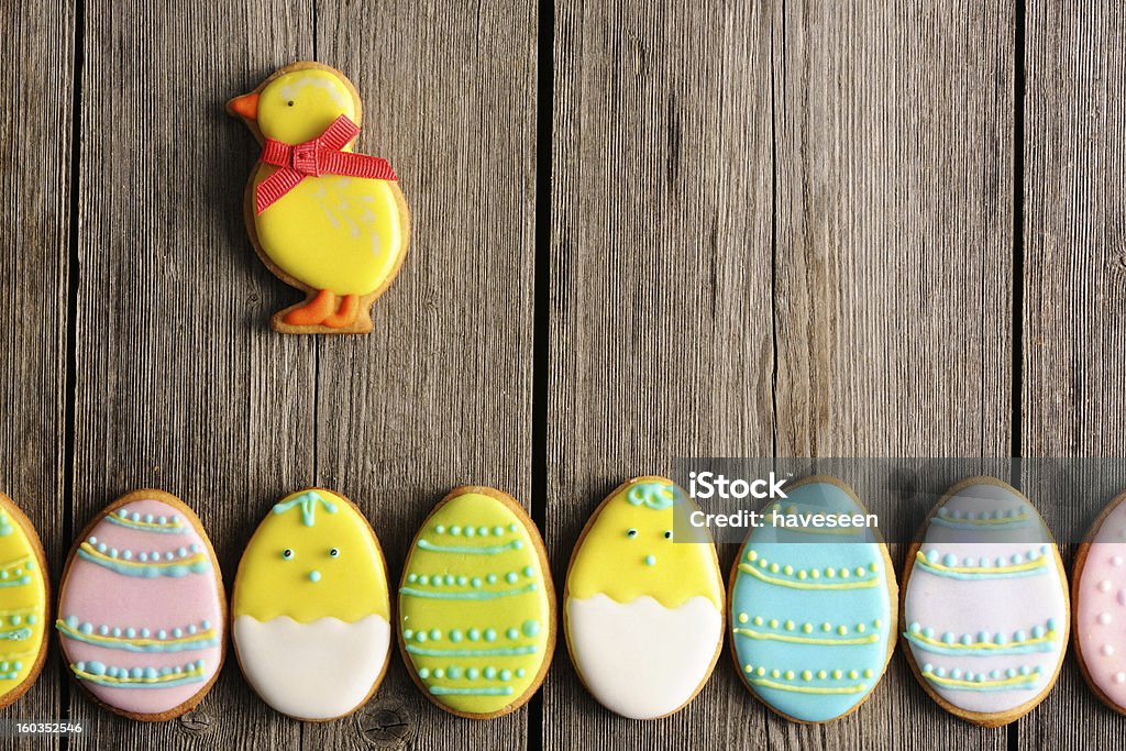 Ostern Hausgemachte Lebkuchen-cookie - Lizenzfrei Bildhintergrund Stock-Foto