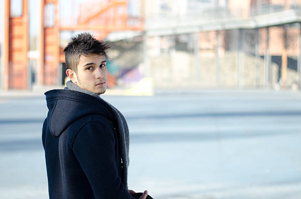 istock Handsome young man in urban or industrial environment 160352778