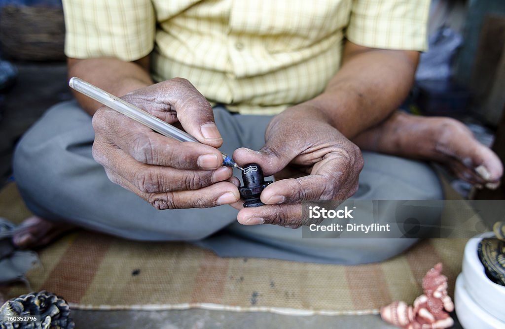 Mãos de utilizarei - Royalty-free Lingam Foto de stock