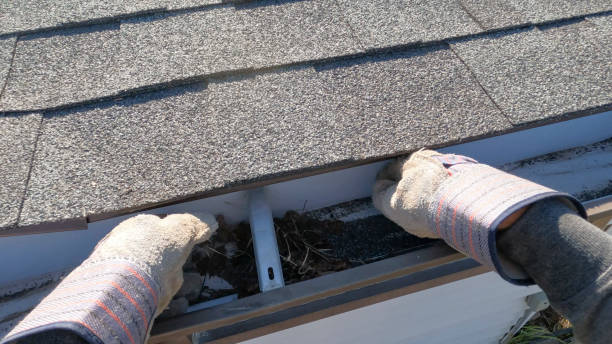 istock POV perspective of cleaning roof gutter 1603529811