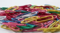 istock Multicolored rotating paper clips. 1603530905
