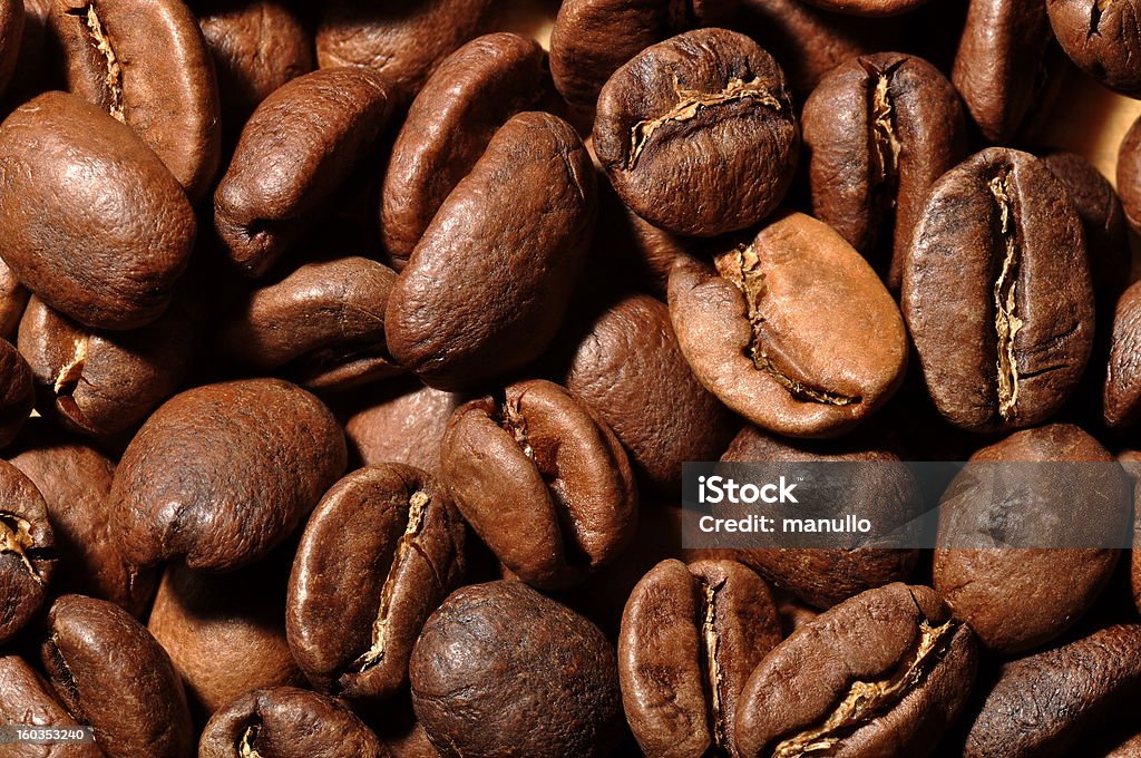 Kaffeebohnen - Lizenzfrei Bildhintergrund Stock-Foto