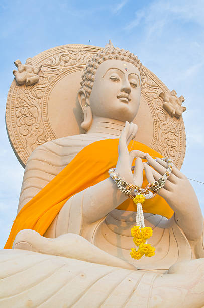 istock Big stone buddha statue in Thailand 160353506