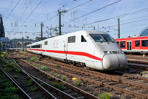 ICE 2 high-speed train at Cologne main station
