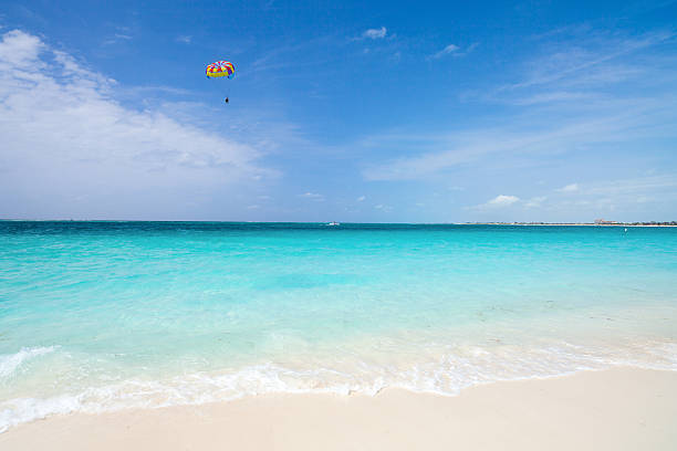 Beautiful Caribbean beach Grace bay beach at Providenciales on Turks and Caicos islands Grace Bay stock pictures, royalty-free photos & images