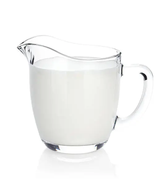 Milk jug. Isolated on white background