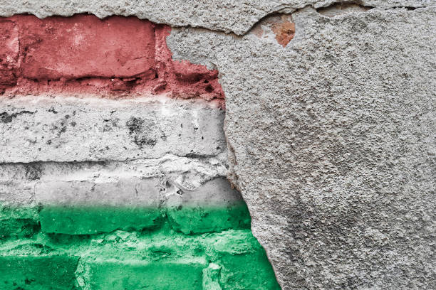 Hungarian flag. Hungary, Eastern Europe.
