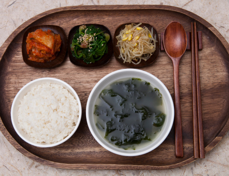 Korean traditional dining table