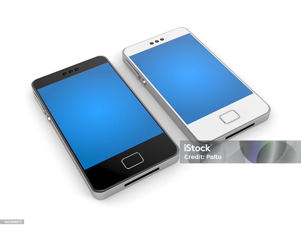 Deux téléphone mobile - Photo de Brillant libre de droits