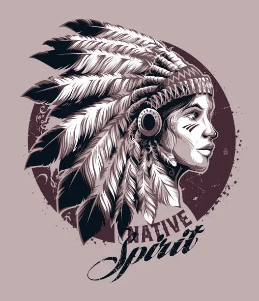 Vector illustration of Native Spirit