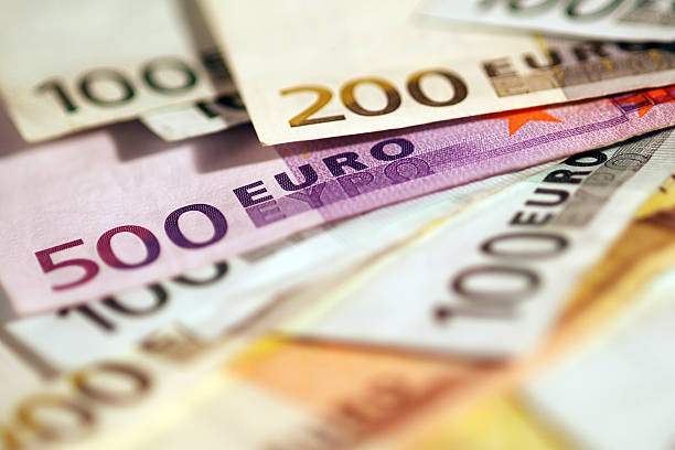 istock Background of euro bills. 160361880