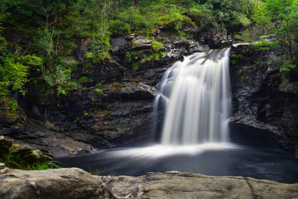 istock Silky smooth Falls of Falloch waterfall. Long exposure. 1603630825
