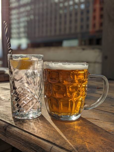 istock Gin and beer on a sunny day 1603678593