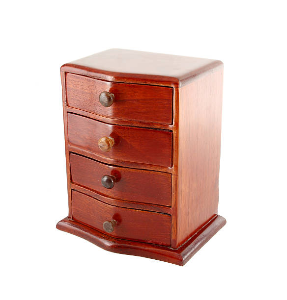 istock wooden cabinet on whit 160369139