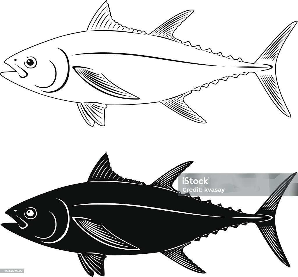Peixe de atum - Royalty-free Atum - Animal arte vetorial