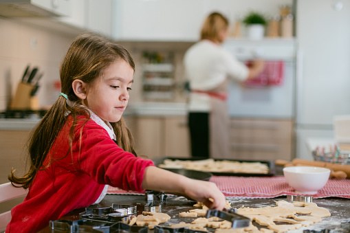 Shot of two little girls baking Christmas cookies in the kitchenhttp://195.154.178.81/DATA/i_collage/pi/shoots/782986.jpg
