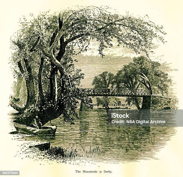 Housatonic 川でデュボワコネチカット州 - 19世紀のベクターアート素材や画像を多数ご用意 - 19世紀, 19世紀風, つながり