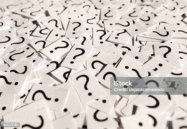 Questions Stock Photo - Download Image Now - Asking, Backgrounds, Characters