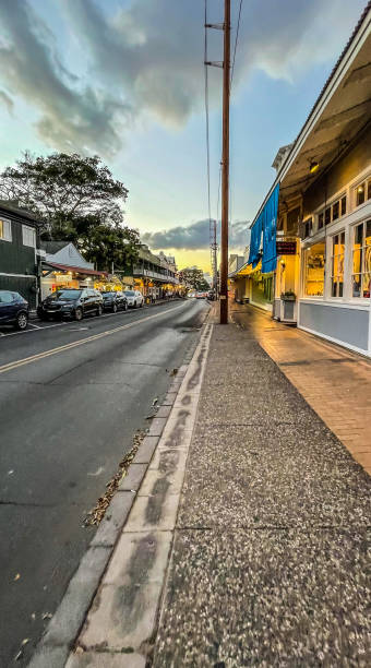 istock View looking down Front street in Lahaina Maui Hawaii 1603729384