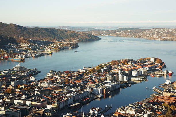 Bergen, Noruega - foto de acervo