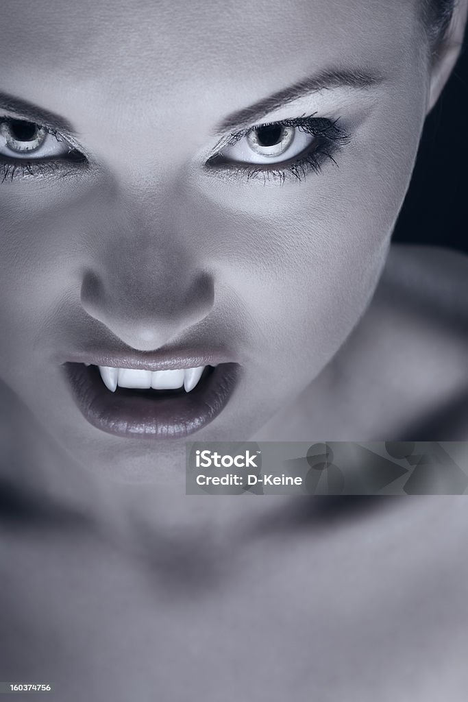 Vampire Portrait of a female vampire. Halloween theme.  Vampire Stock Photo