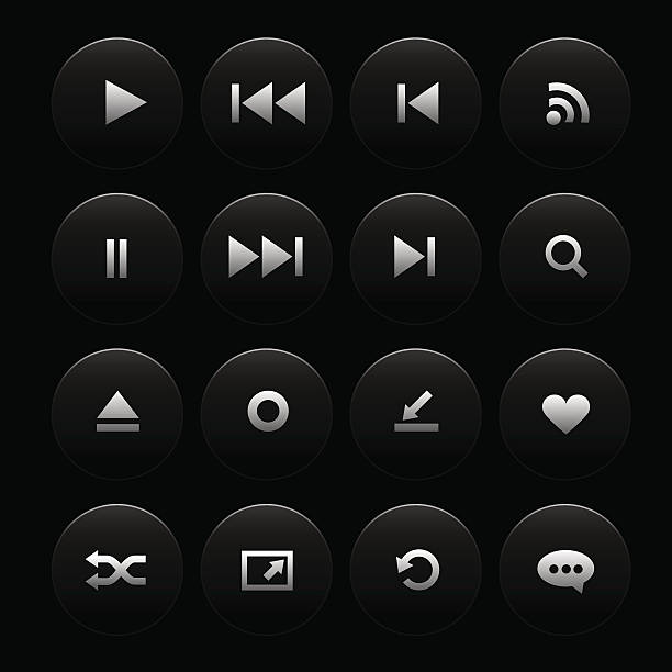 Media icons collection, set 1